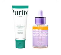 Purito SEOUL - Retinol Retinal 2000 NAD+ Serum - 30ml (1ea) + Mighty Bamboo Panthenol Cream - 100ml (1ea) Set