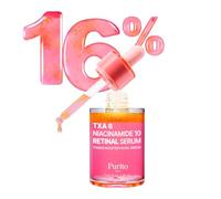 PURITO TXA 6% Niacinamida 10 Retinal Suero Facial, para Manchas Oscuras, Marcas Post-Acné, Tono Desigual e Hiperpigmentación, 16% Fórmula Triple Activa para Piel Clara, Cuidado de la piel Coreana