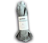 Puritte Fregona PU Micro Premium - Cabezal de Recambio de Tiras de Microfibra - Secado Rapido sin Rastros ni Pelusas - para Parquet, Gres, Laminado y Marmol - Uso Domestico y Profesional