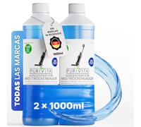 PURIVITA® Detergente Suelos Aspirador Seco-Húmedo - Frescura, 2x1L | Sin marcas, secado rápido, poca espuma y sin aclarado - para aspiradores seco-húmedo y suelos duros resistentes al agua