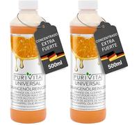 PURIVITA® Limpiador de Aceite de Naranja Concentrado [500ML] - Limpiador Multiusos Vegano y Ecológico - Fregasuelos - Limpieza Hogar - Limpiador de Baño, Suelos y Muebles (Paquete de 2)