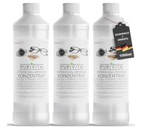 PURIVITA® Limpiador Ultrasónico Concentrado para Gafas y Joyas, 3x1L | Líquido limpiador para aparatos de ultrasonidos - gafas, joyas, relojes, prótesis y férulas dentales, monedas, concentrado