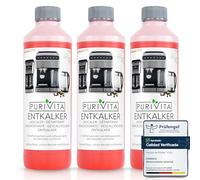 PURIVITA® Universal Descalcificador Máquinas de Café [3x750 ml] - Anticalcário para máquinas Delonghi, Dolce Gusto, Nespresso, Philips e outras - Limpa cafeteiras