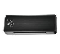 PURLINE | Calefactor Split Cerámico con WiFi y Frontal de Cristal Negro | Calefactor Split Control Inteligente y Diseño Elegante