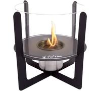 Purline Chimenea de etanol de sobremesa con cristal cilíndrico