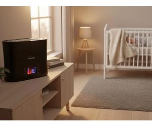 PURLINE | Humidificador Ultrasónico 4L para Bebés Silencioso - Humidificador Digital con Vapor Frío o Templado, Ionizador y Gran Capacidad, de Aire para Dormitorio, Bebé y Hogar