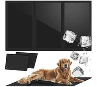 PURLOV Alfombrilla de refrigeración para perros y gatos, 110 x 70 cm, esterilla de gel autorefrigerante, accesorio para cachorros, comodidad perfecta para viajes y en casa, accesorios para perros