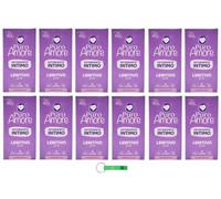 Puro Amore - Jabón limpiador íntimo (12 unidades, pH 7,5, efecto suave para la piel, 250 ml, incluye llavero Beni Culinari gratuito)