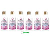 Puro Amore Profumo Concentrato Rosa Bucato e Pavimenti - Perfume concentrado rosa para ropa y suelos, 50 lavados de 250 ml + llavero Beni Culinari gratuito