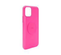 PURO Carcasa para iPhone 11 Serie Iconos de silicona con placa metálica, Fucsia