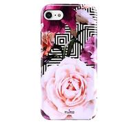 PURO, Carcasa para iPhone 6s / 7 / 8 / SE 2022 Serie Glam Geo Flores Peonías