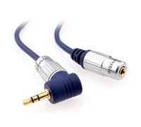 Puro Derecho ángulo 90 Grado 3,5 mm Conector Jack a Enchufe Auricular Extensión Cable 3 m [3 metros/3m]