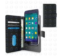 PURO Funda Booklet Universale UNIWALLET4 Cover 360° Cuero Negro