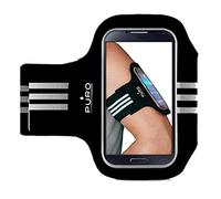 Puro Funda Deportiva para Brazo - Negra, Compatible con Smartphone de hasta 5" Pulgadas