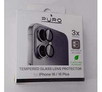 Puro - Lente de cámara individual para iPhone 16/iPhone 16 Plus, transparente