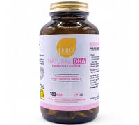 Puro Omega Natural DHA Embarazo y Lactancia 180 Perlas - Con 563mg Omega-3, 410mg DHA, 95mg EPA y Vitaminas D3 y E - Contribuye a la Formación Normal del Cerebro y la Visión del Bebé