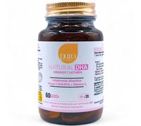 Puro Omega Natural DHA Embarazo y Lactancia 60 Perlas de Pescado - Suplemento de Omega 3 con DHA, EPA, Vitamina D3 y E - Para Desarrollo Cerebral y Visual del Bebé - Postparto Saludable