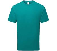 Puro Orgánico Cotton Camiseta Fruit of the Loom Unisex Corto Manga Codo Cuello