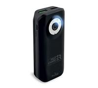 Puro PUBE003 - Power Bank de 4000 mAh, 2 Puertos 2.4 A, Cable USB-Micro USB, Carga rápida, Color Negro