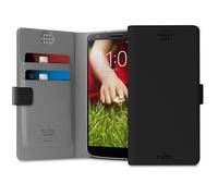 Puro Universal Slim Wallet Booklet Flip-Case Funda Protectora 360°Cases Negra XL