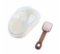 Purokise Baño para hámster para Mascotas, Caja de baño para Ratas, Sauna, Inodoro, Caja de baño con Pala, diseño Transparente para hámsteres, Animales pequeños, Accesorios para jaulas