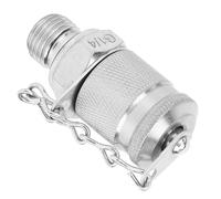 Purokise Hydraulic Test Adapter High Pressure Measuring Point Coupling G1/4 M16x2 Thread Galvanized Carbon Steel for Pressure Monitoring Exhaust and Sampling in Hydraulic Systems