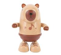 Purokise Juguete de carpincho de Baile eléctrico, Juguete de Baile Musical con luz y música Diseño de Moda Función de Baile automático para niños Mayores de 1 año Material ABS Funciona con