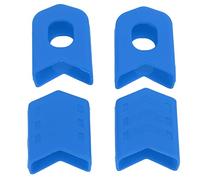 Purokise Protectores de Botas de manivela, 4 Piezas Protector de Cubierta de Botas de manivela de plástico Equipo de protección Efectivo Resistente al Desgaste Duradero para bielas de (Azul)