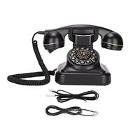 Purokise Vintage Landline Telephone Elegant Fashionable European Retro Telephone for Bedroom Study Office Coffee Shop Bar Decor ABS Material Classic Design