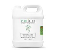 PUROLEO - Aceite esencial de eucalipto (fabricado en Canadá) 100% puro, aceite natural de aromaterapia para difusor, masaje, ducha, vaporizadores de aceite de baño (946 ml)