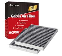 Puroma Paquete de 2 filtros de aire de cabina con capa de carbón activado de repuesto para CP182, CF11182, Honda Civic, Clarity, CR-V, CR-Z, HR-V, Fit, Insight, Odyssey, Acura MDX, RDX, TLX, INTEGRA