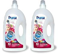 PUROX COLOR Detergente Lavadora Líquido Gel Sensuelle Blumen (163 Lavados) - para ropa de color, con fragancia floral, elimina manchas, ecológico, protección antical, 4,9 L (Paquete de 2)