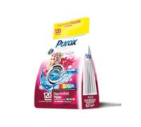PUROX COLOR Detergente Lavadora Polvo Sensuelle Flores en bolsa (120 Lavados) - para tejidos de color, con aroma floral, elimina manchas, ecológico, protege contra la cal, 9,2 kg