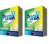 PUROX UNIVERSAL Detergente en Polvo (7 Lavados) para ropa de color y blanca, caja de 490 g (Paquete de 2)