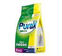PUROX UNIVERSAL Detergente Lavadora Polvo en bolsa (142 Lavados) - para todo tipo de tejidos, elimina manchas, ecológico, protege contra la cal, 10 kg