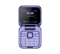 (Purple) 2024 New Mini Flip Phone Unlocked 2G Cell Phone Dual SIM Card Small Display Foldable Mobile Phone for Seniors Portable Backup Phone