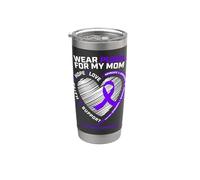 Purple Alzheimers productos de conciencia mamá regalos hombres mujeres Vaso térmico de acero inoxidable de doble pared