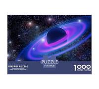 Purple and Blue Galaxy Puzzle De Madera Impermeable DIY Puzzle De 1000 Piezas Regalos para Adultos Desafiante Y Estimulante Rompecabezas para Adultos Puzzle para Decoración del Hogar