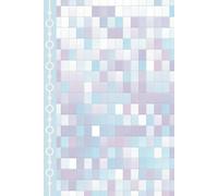 Purple and Blue Tiles Journal: 120 Lined decorative motif pages, notebook, diary, for school, office supplies