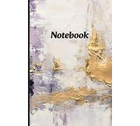 Purple and Gold Abstract Notebook: Lined 6x9 Personal Journal, 120 Pages, Soft Cover: Stunning Abstract Design for Creative Writing and Note-Taking
