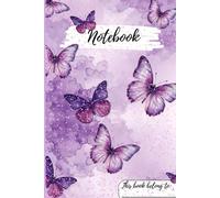 Purple and Pink butterfly A4 Notebook: A4 Aesthetic notebook for all ages: Funny Gift Notebook Journal For Friend and Family