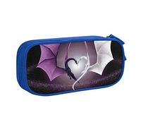 Purple and Wirte Dragons - Estuche para lápices con cremallera, estuche azul de gran capacidad para escuela, oficina y viajes, Blue, Talla única, Organizador de bolsas
