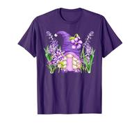 Purple Awareness GNOME For Hippie Mom and Funny Gardener Camiseta