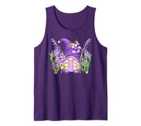 Purple Awareness GNOME For Hippie Mom and Funny Gardener Camiseta sin Mangas