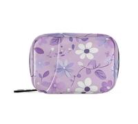 Purple Beauty Floset - Pastilleros organizadores de pastillas con compartimentos desmontables, organizador portátil de píldoras medicinales