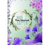 Purple Blossoms Journal: 8x11 Inch Notebook, Flower Design, 120 Pages, Paperback