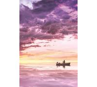 Purple Boat Notebook: Blank Lined Notebook for All Ages, Purple, Boat, Ocean, Sea, Sky, Clouds | 6x9 inches, 110 pages | Gifts for Birthdays, Christmas, Thanksgiving and more
