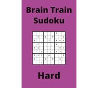 Purple Brain Train Sudoku Book, 9x9 Puzzles, 100 Pages, 5x8, Hard