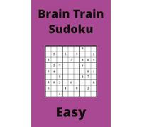 Purple Brain Train Sudoku Book, 9x9 Puzzles, 150 Pages, 5x8, Easy