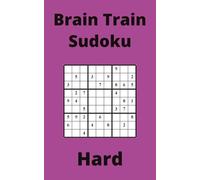 Purple Brain Train Sudoku Book, 9x9 Puzzles, 150 Pages, 5x8, Hard
